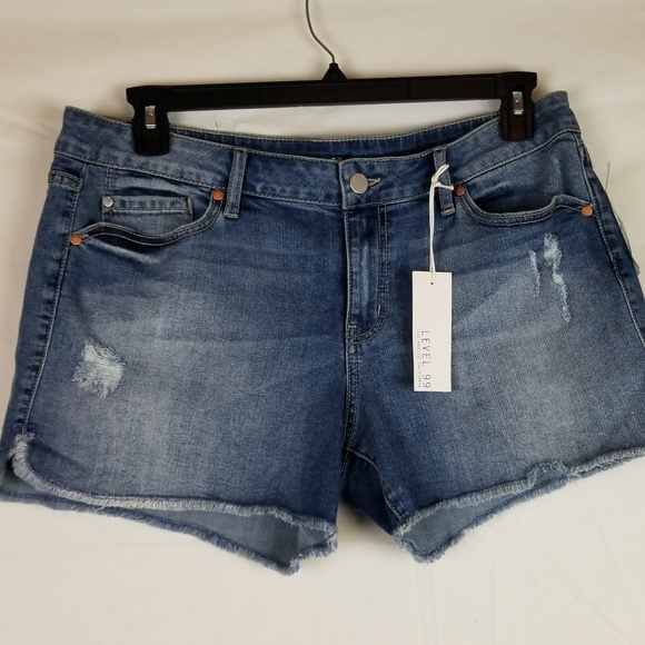 level 99 denim shorts